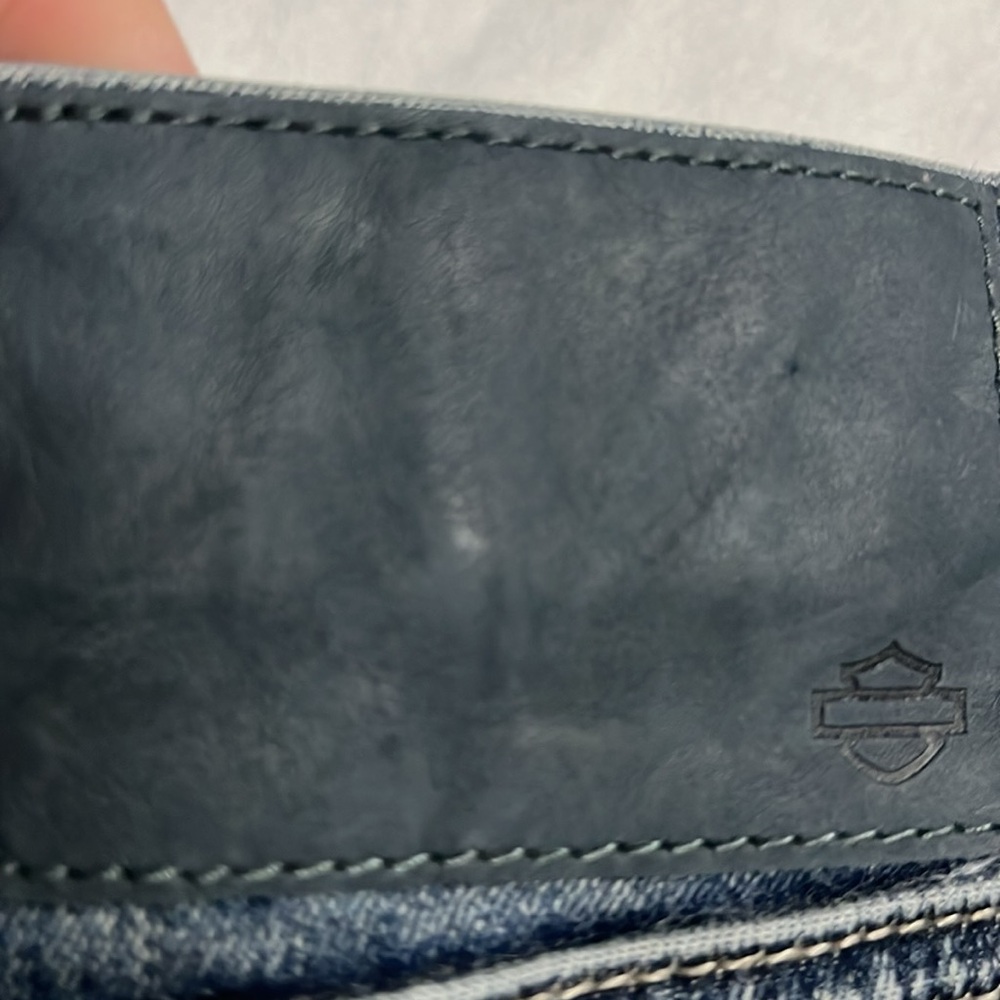 Harley-Davidson Distressed Denim Slkirt - Picture 10 of 12